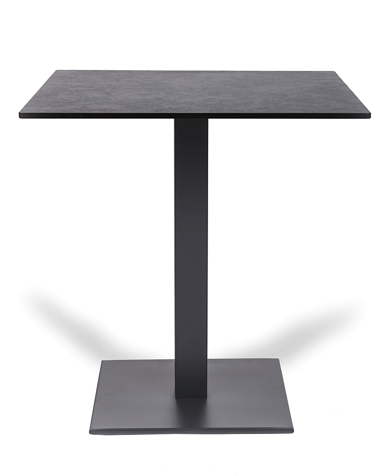 Mesa Sidney A-75 aluminio color oxido marron tablero compacto pizarra
