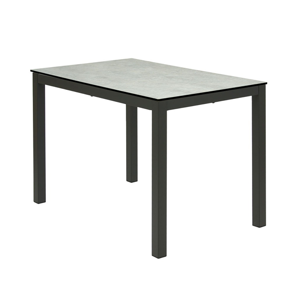Mesa Glad a 75 rectangular aluminio color grafito tablero compacto piedra glaciar