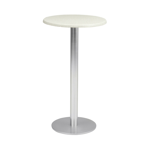 Mesa Golden a 108 aluminio deco inox tablero top mar blanco
