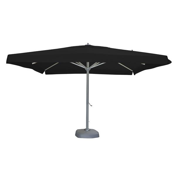 Parasol Vip aluminio 4x4 lona antracita con base